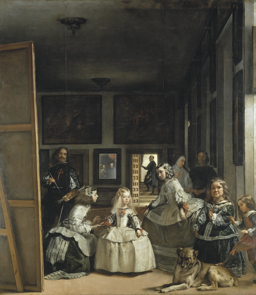 Diego Vela?zquez. Las Meninas (The Maids of Honor) or the Royal Family (1656-57) Oil on canvas. Museo del Prado, Madrid, Spain