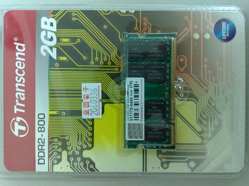 創見筆電型 2G DDR2 800