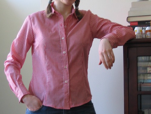 gingham shirt (front)