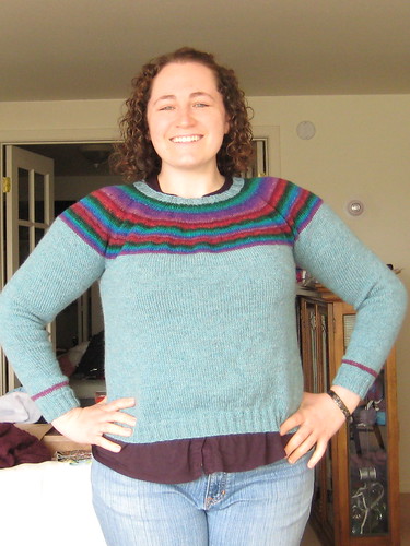Noro sweater--all done!
