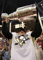 Sidney Crosby Hoisting the Stanley Cup