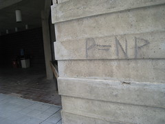 Strange Graffiti at the Engineering Building