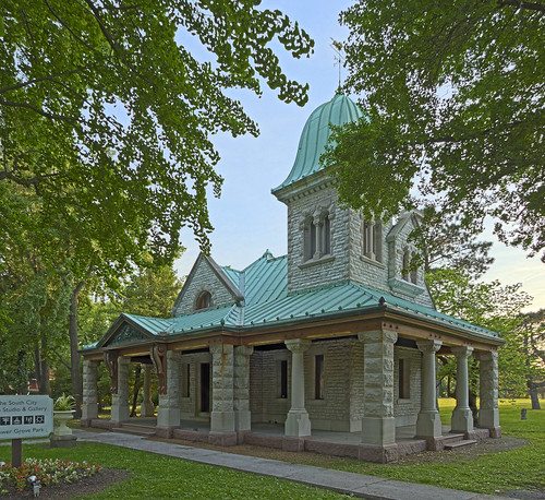 Tower Grove Park, in Saint Louis, Missouri, USA - south gate lodge