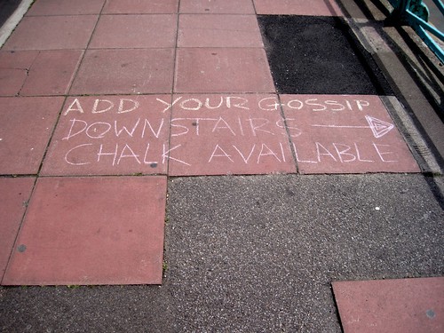 Chalk Based Discussion Forum on Brighton Beach - Instructions