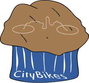 CityBikes cupcake logo
