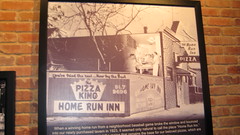 An old photo of the original Home Run Inn Pizza tavern and restaurant on West 31st Street in Chicago's Little Village neighborhood. Chicago Illinois.