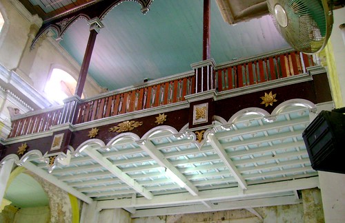 The choir loft inside the church