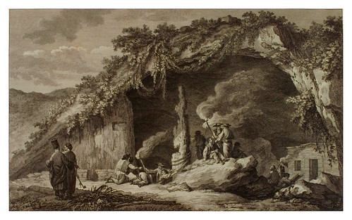 002- Entrada de la gruta de Antiparos-Voyage pittoresque de la Grèce 1782