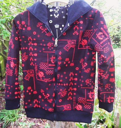 Pirate hoodie- red side