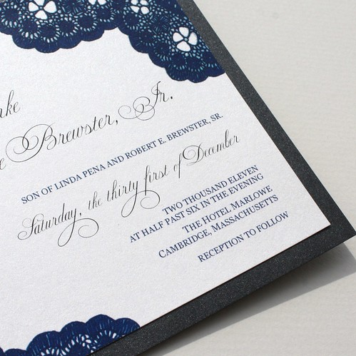 fairytale calligraphy wedding invitations
