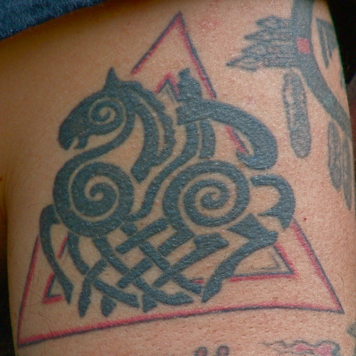 Heathen Tattoo, Odin on Sleipnir