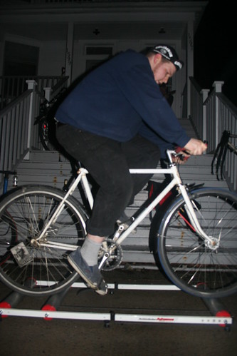 Neil on Rollers During the Blackout