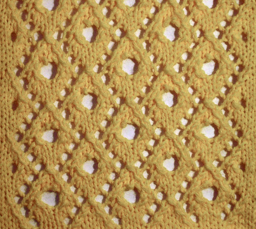 Stitch Count Repeat: Multiple of 10 stitches. Book: Charted Knitting Designs 