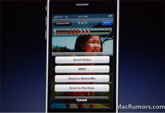 iphone 3gs video