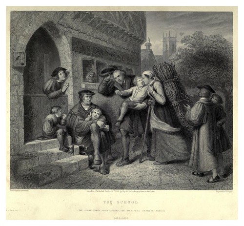 001-La escuela-Illustrations of the life of Martin Luther 1862- Pierre Antoine Labouchère
