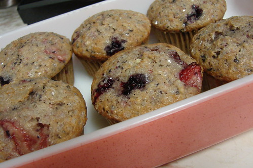 Strawberry & Blueberry Muffins
