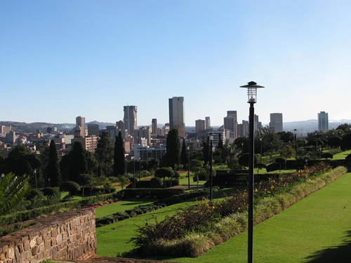 Pretoria city centre from Union gardens