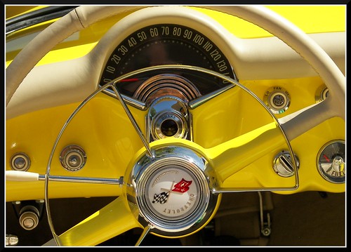 Yellow Corvette Dash