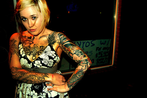 hot tattoo chick I KEPT bumping into this chick in Seattle and finally got