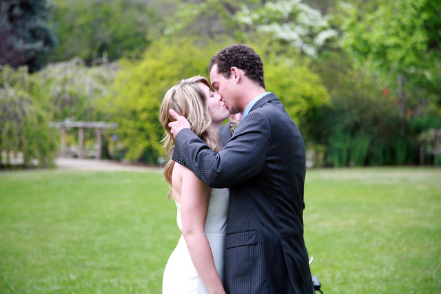 Jen & Charles' Wedding - The Kiss