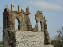 Cathedral remains: photo from the fort wall