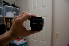 The EF 50mm f1.8 II is pretty tiny