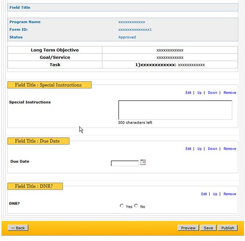 Screenshot showing 'Risk Tracking Form for CT' page