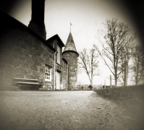Hunterston castle pinhole image 