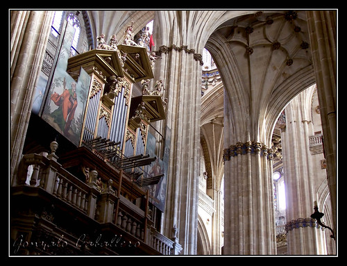 Organo de la Epístola de la Catedral Nueva de Salamanca - Fachada de la Nave