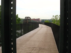 bridge between McKeesport and Duquesne, looking through the bars