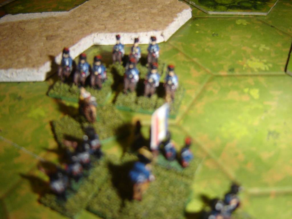 French lights form square against victorious Portuguese cavalry