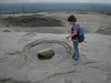 14 - Sophie Checking Out a Pool on Top of Stone Mountain