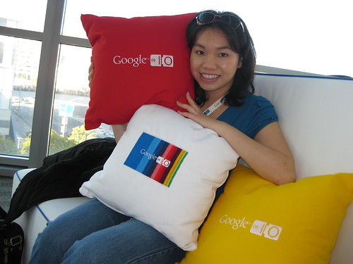 Google Pillows at Google I/O