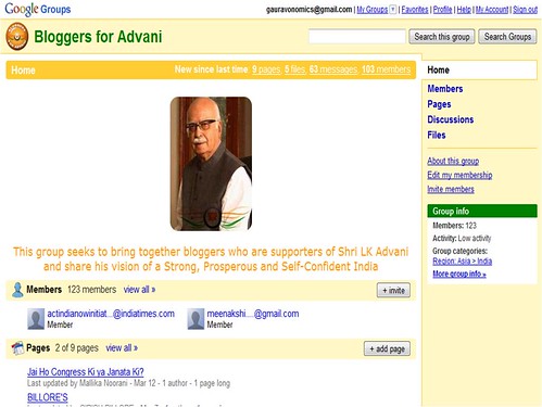 Bloggers for Advani