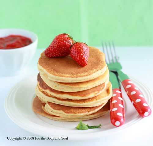 pancake and strawberry