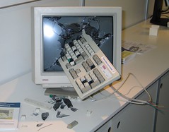 smashed Computer