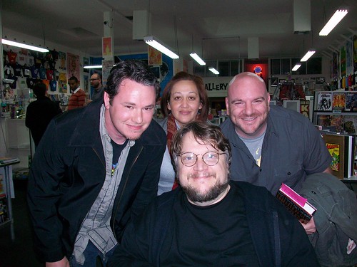 Guillermo Del Toro with Jeremy Rogers and David Accampo