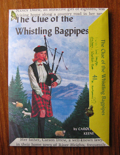 Nancy Drew fold and mail: bagpipes!