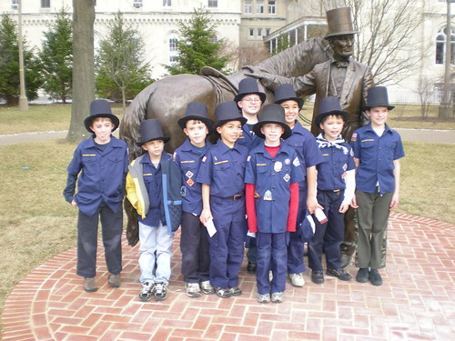 Pack 90 visits the Abe at the Cottage