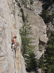 Jason Cruising the Crimps on "Smell the Coffee" (5.10b/c)