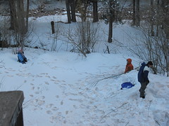 kids in snow