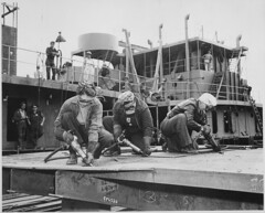 Chippers in a Shipyard [Shipbuilding. Three Wo...