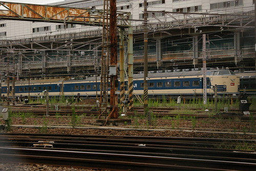 JRE 583series in Miyahara yard,Osaka,Osaka,Japan 2009/8/15 part2