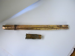 Copper tubing from inside the Gloucester Candlestick, Museum no. 7649-1861.