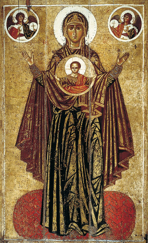 010- Virgen de Panagia-Oranta- siglo XIII- autor desconocido
