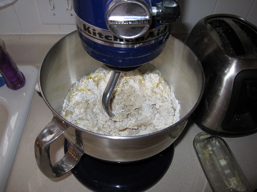 Mixing dough