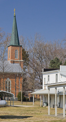Saint Mary's Catholic Church, in Brussels, Calhoun County, Illinois, USA