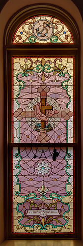 Saint Joseph Church, in Meppen, Illinois, USA - stained glass window