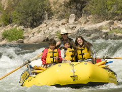 Middle Fork of the Salmon River with MTS - Kids in an Oar Boat by Mountain Travel Sobek