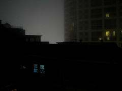 windows in the fog